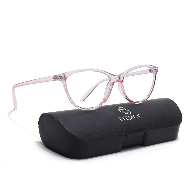 Eyejack Canment Pink Cateye Eyeglasses for Women (CM2363FCL1772-C7)