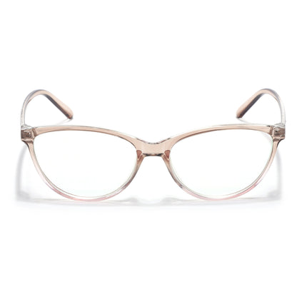Eyejack Canment Brown & Clear Cateye Eyeglasses for Women (CM2363FCL1773-C8)