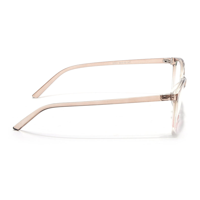Eyejack Canment Brown & Clear Cateye Eyeglasses for Women (CM2363FCL1773-C8)
