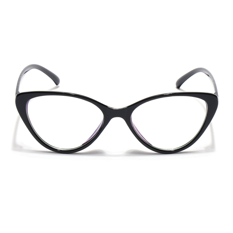 Eyejack Canment Black Cateye Eyeglasses for Women (CM2383FCL1774-C1)
