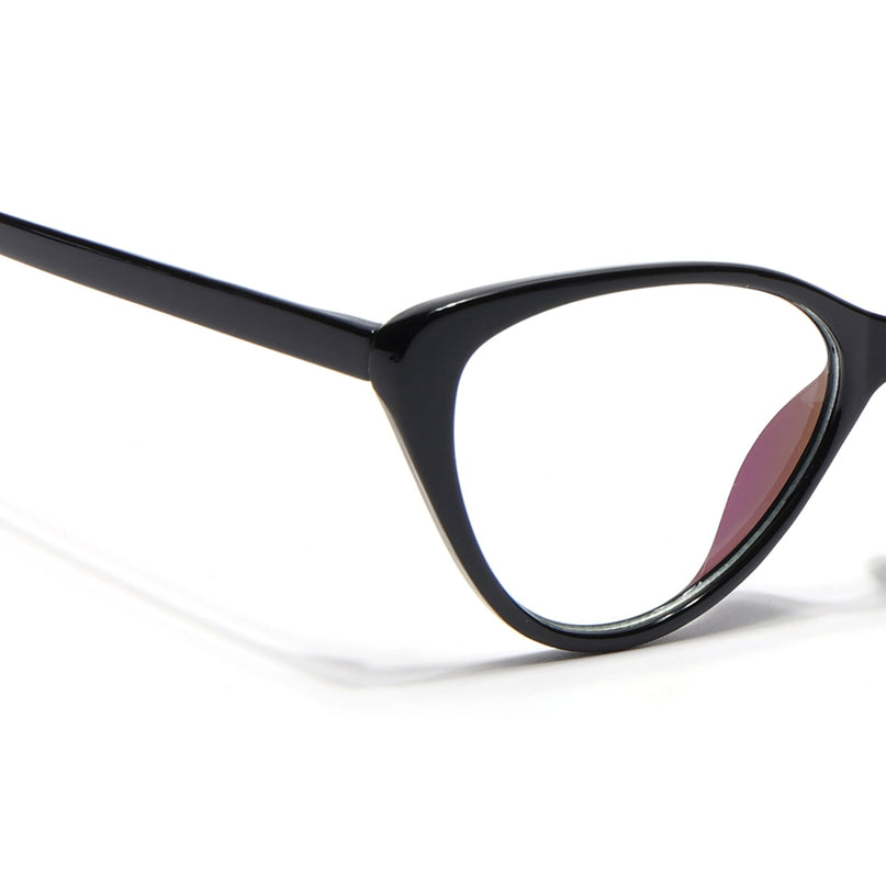 Eyejack Canment Black Cateye Eyeglasses for Women (CM2383FCL1774-C1)