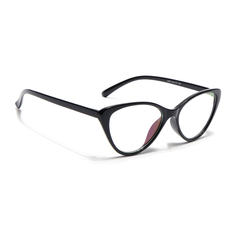 Eyejack Canment Black Cateye Eyeglasses for Women (CM2383FCL1774-C1)