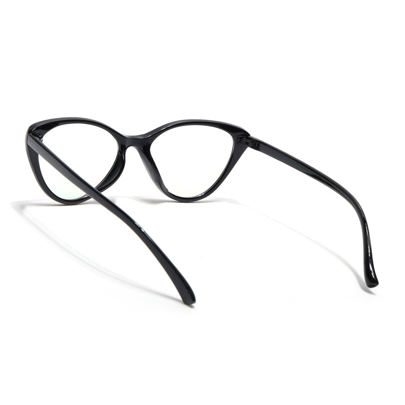 Eyejack Canment Black Cateye Eyeglasses for Women (CM2383FCL1774-C1)