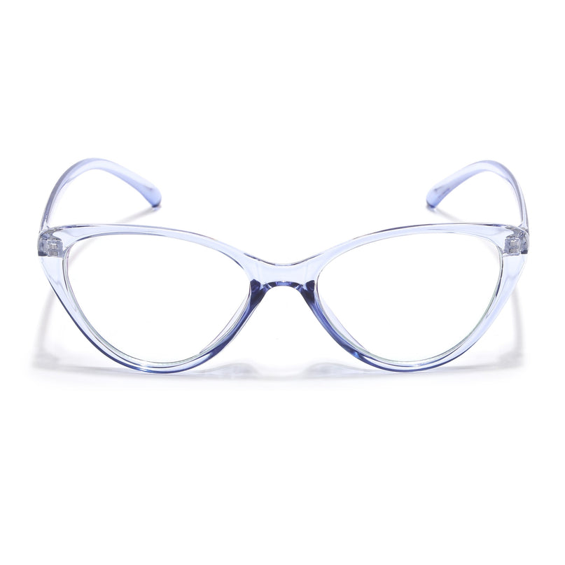 Eyejack Canment Blue Cateye Eyeglasses for Women (CM2383FCL1775-C2)