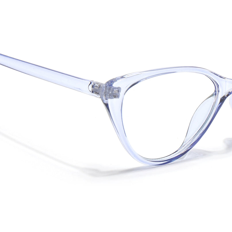 Eyejack Canment Blue Cateye Eyeglasses for Women (CM2383FCL1775-C2)
