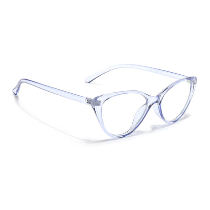 Eyejack Canment Blue Cateye Eyeglasses for Women (CM2383FCL1775-C2)