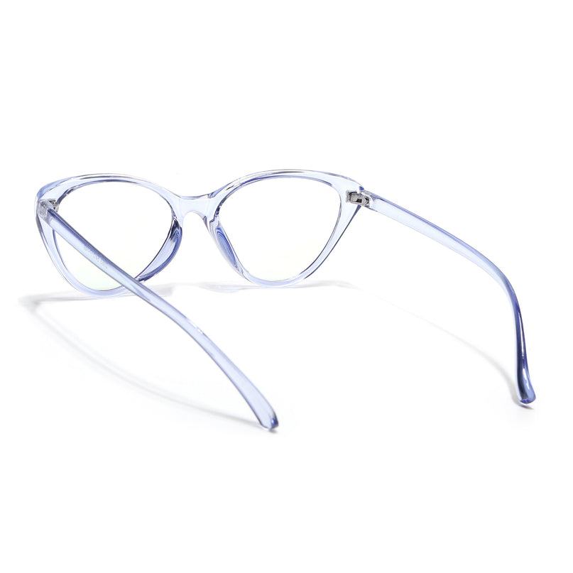 Eyejack Canment Blue Cateye Eyeglasses for Women (CM2383FCL1775-C2)