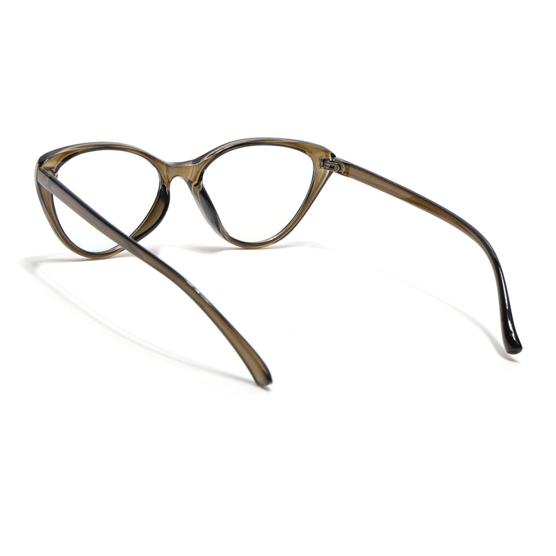 Eyejack Canment Olive Cateye Eyeglasses for Women (CM2383FCL1776-C3)
