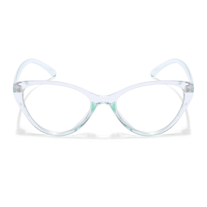 Eyejack Canment Sea Green Cateye Eyeglasses for Women (CM2383FCL1777-C4)