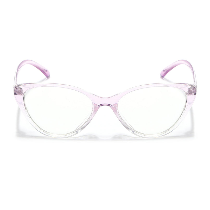 Eyejack Canment Light Purple Cateye Eyeglasses for Women (CM2383FCL1779-C6)