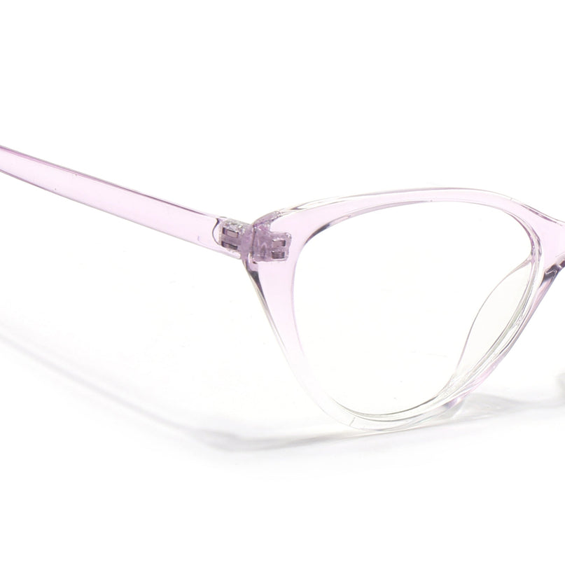 Eyejack Canment Light Purple Cateye Eyeglasses for Women (CM2383FCL1779-C6)