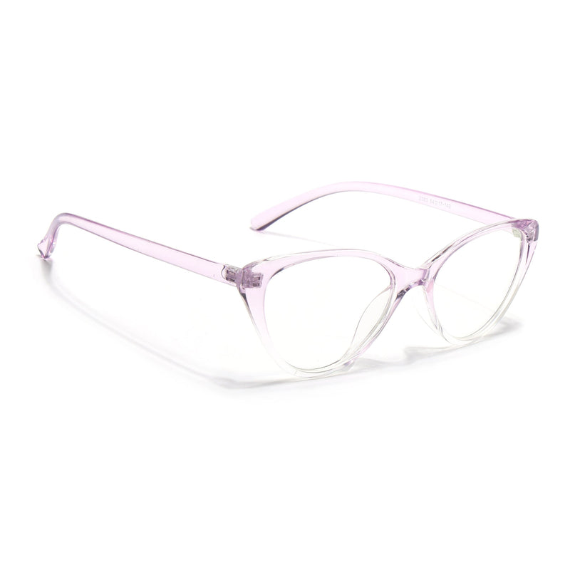 Eyejack Canment Light Purple Cateye Eyeglasses for Women (CM2383FCL1779-C6)