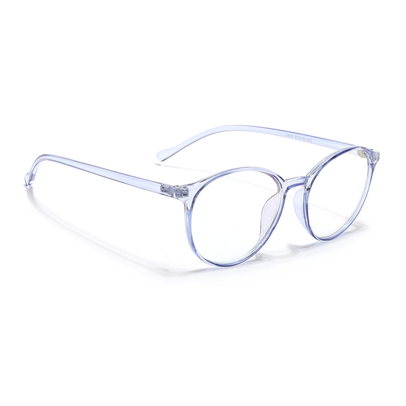 Eyejack Canment Blue Round Eyeglasses for Women (CM2439FCL1783-C2)