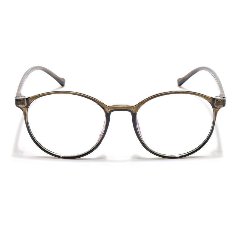 Eyejack Canment Olive Round Eyeglasses for Women (CM2439FCL1784-C3)