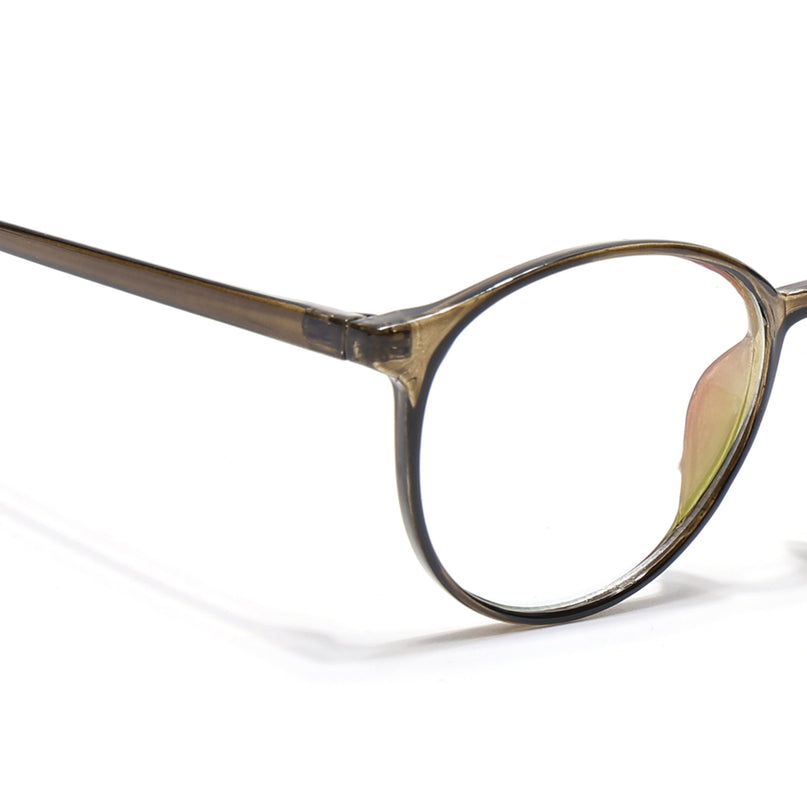 Eyejack Canment Olive Round Eyeglasses for Women (CM2439FCL1784-C3)