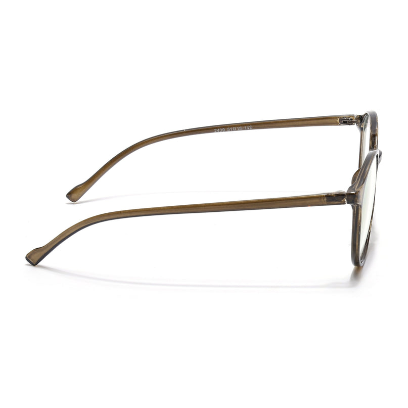 Eyejack Canment Olive Round Eyeglasses for Women (CM2439FCL1784-C3)