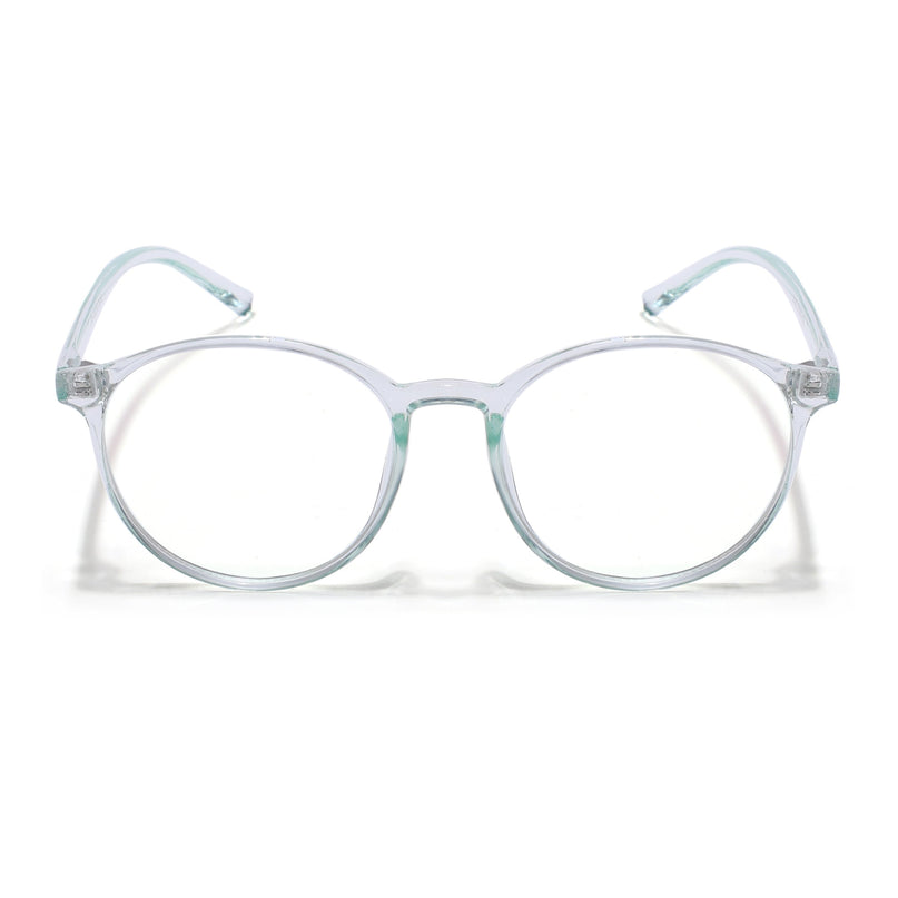 Eyejack Canment Sea Green Round Eyeglasses for Women (CM2439FCL1785-C4)