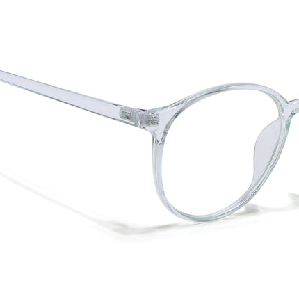 Eyejack Canment Sea Green Round Eyeglasses for Women (CM2439FCL1785-C4)