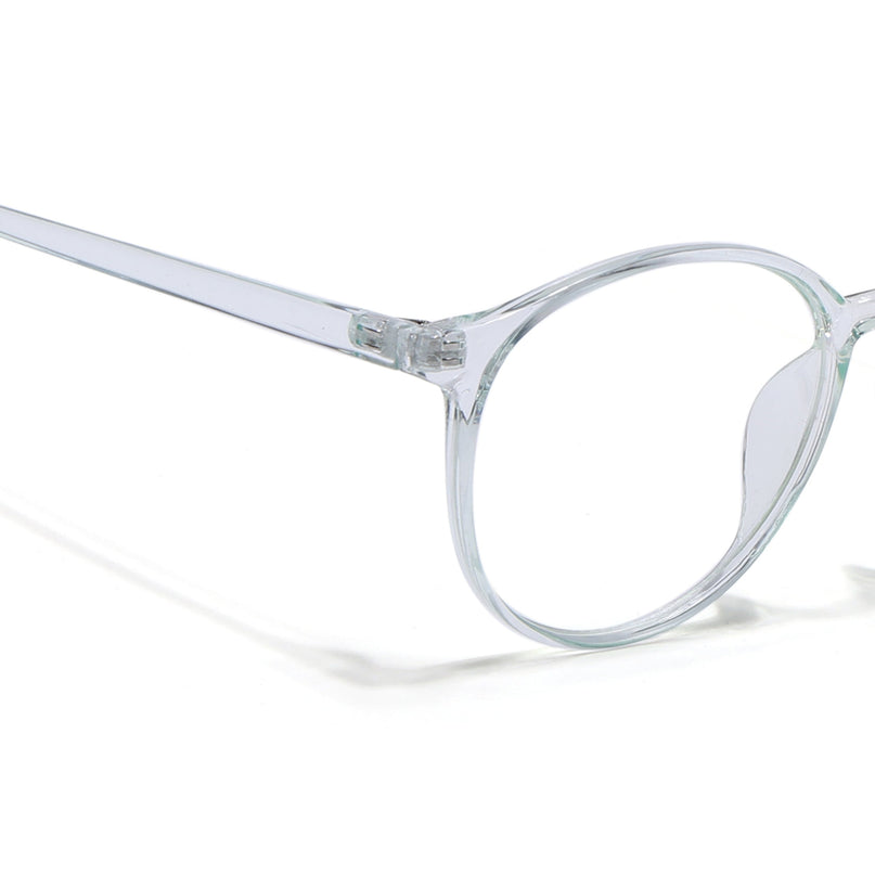 Eyejack Canment Sea Green Round Eyeglasses for Women (CM2439FCL1785-C4)