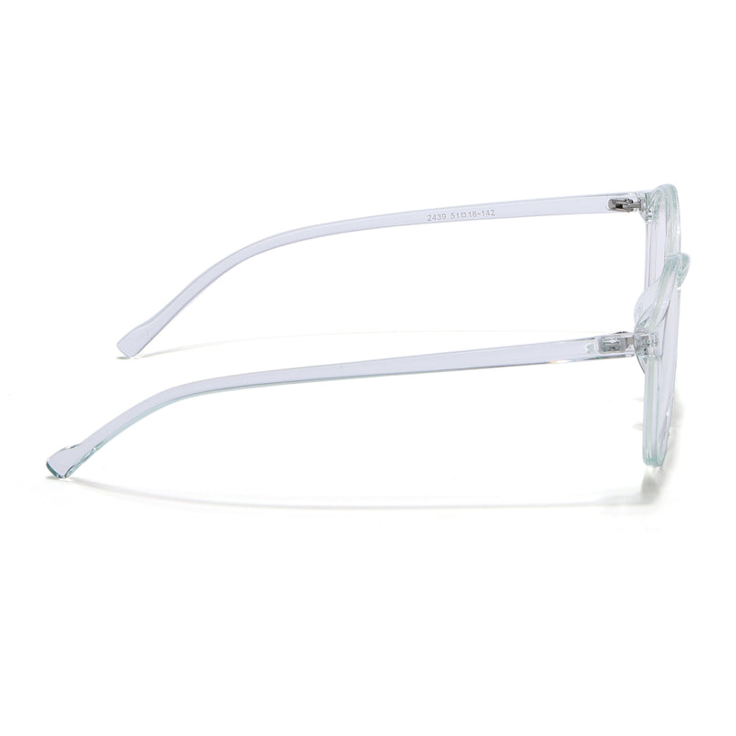 Eyejack Canment Sea Green Round Eyeglasses for Women (CM2439FCL1785-C4)