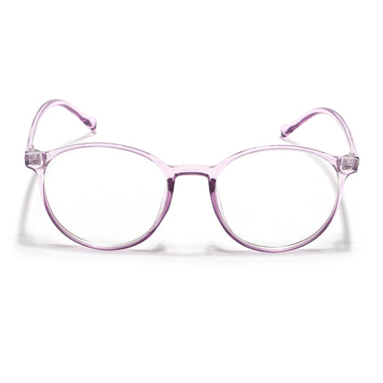 Eyejack Canment Purple Round Eyeglasses for Women (CM2439FCL1786-C5)