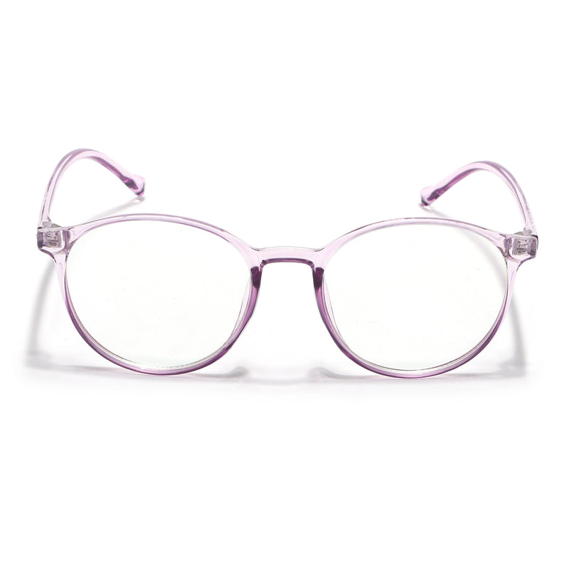Eyejack Canment Purple Round Eyeglasses for Women (CM2439FCL1786-C5)