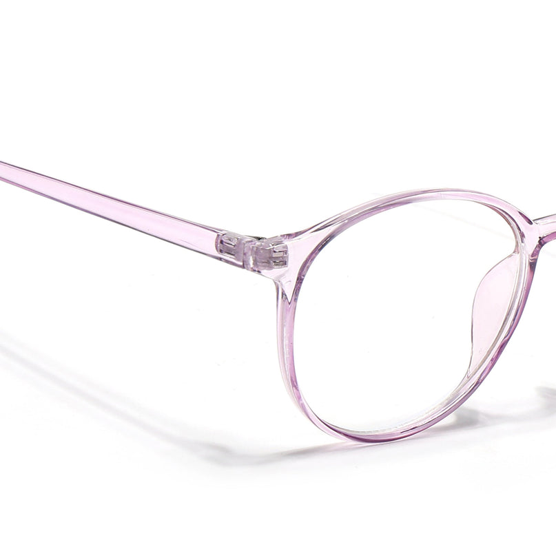 Eyejack Canment Purple Round Eyeglasses for Women (CM2439FCL1786-C5)