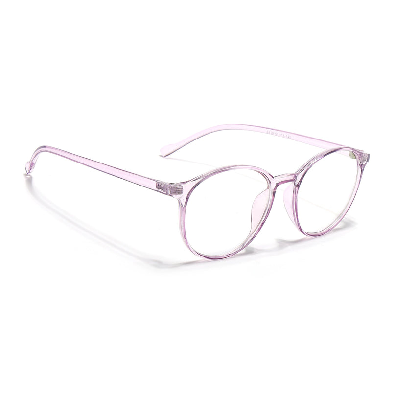 Eyejack Canment Purple Round Eyeglasses for Women (CM2439FCL1786-C5)