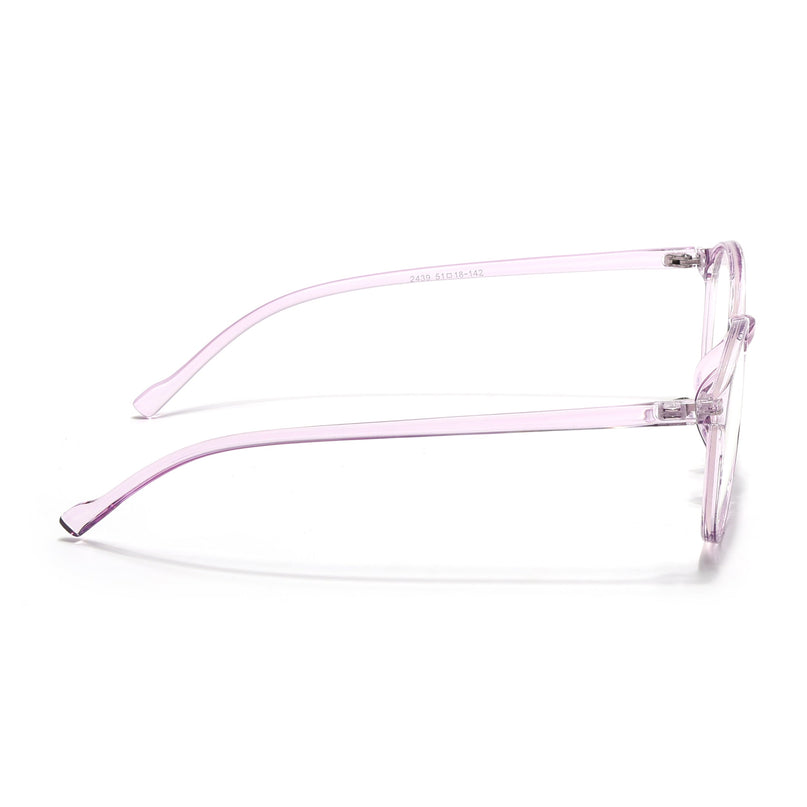 Eyejack Canment Purple Round Eyeglasses for Women (CM2439FCL1786-C5)