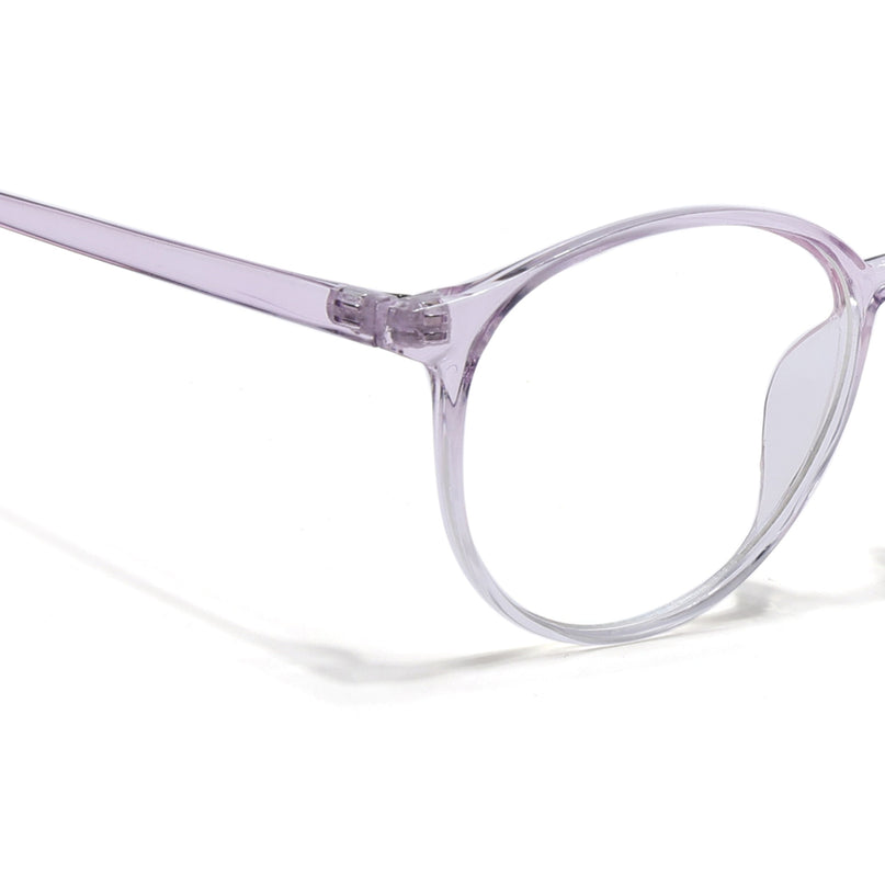 Eyejack Canment Light Purple Round Eyeglasses for Women (CM2439FCL1787-C6)