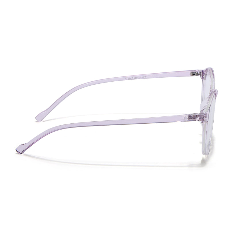 Eyejack Canment Light Purple Round Eyeglasses for Women (CM2439FCL1787-C6)