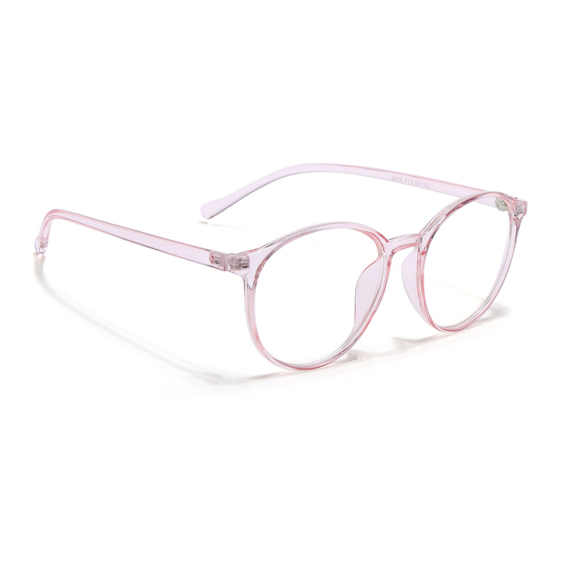 Eyejack Canment Pink Round Eyeglasses for Women (CM2439FCL1788-C7)