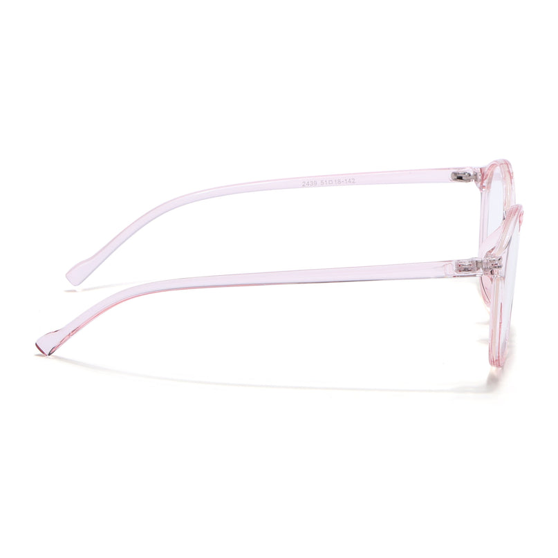 Eyejack Canment Pink Round Eyeglasses for Women (CM2439FCL1788-C7)