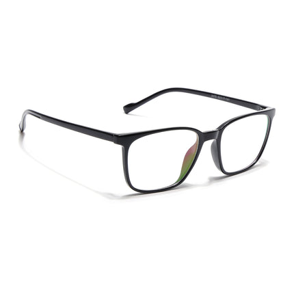 Eyejack Canment Shine Black Square Eyeglasses for Men & Women (CM2475FCL1790-C1)