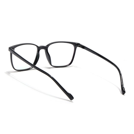 Eyejack Canment Shine Black Square Eyeglasses for Men & Women (CM2475FCL1790-C1)