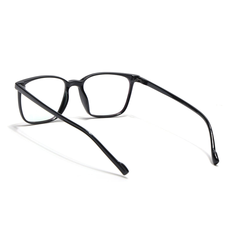 Eyejack Canment Shine Black Square Eyeglasses for Men & Women (CM2475FCL1790-C1)