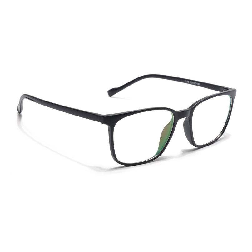 Eyejack Canment Matt Black Square Eyeglasses for Men & Women (CM2475FCL1791-C2)