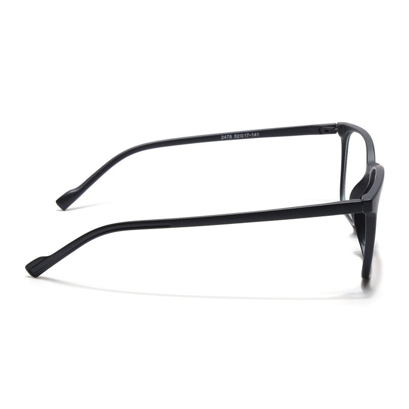 Eyejack Canment Matt Black Square Eyeglasses for Men & Women (CM2475FCL1791-C2)