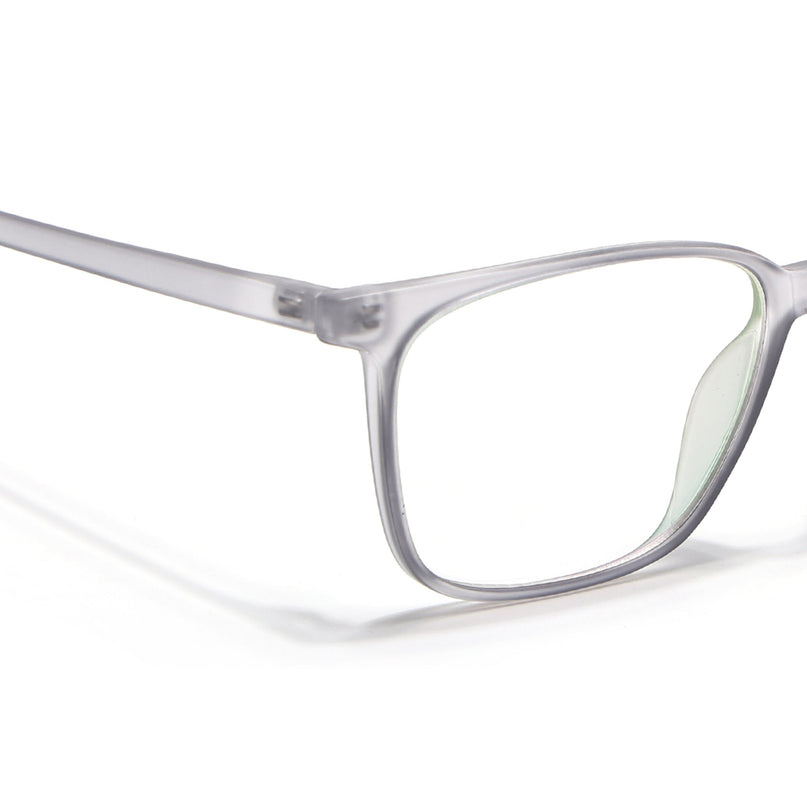 Eyejack Canment Grey Square Eyeglasses for Men & Women (CM2475FCL1792-C3)