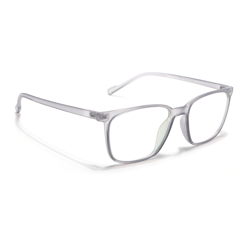 Eyejack Canment Grey Square Eyeglasses for Men & Women (CM2475FCL1792-C3)