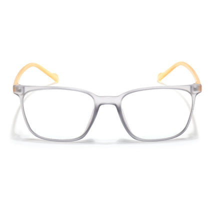 Eyejack Canment Grey Square Eyeglasses for Men & Women (CM2475FCL1793-C4)