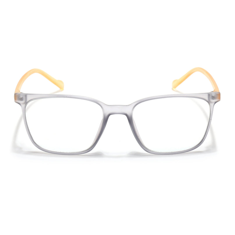 Eyejack Canment Grey Square Eyeglasses for Men & Women (CM2475FCL1793-C4)