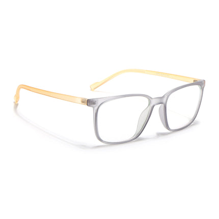 Eyejack Canment Grey Square Eyeglasses for Men & Women (CM2475FCL1793-C4)