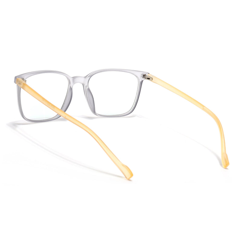 Eyejack Canment Grey Square Eyeglasses for Men & Women (CM2475FCL1793-C4)