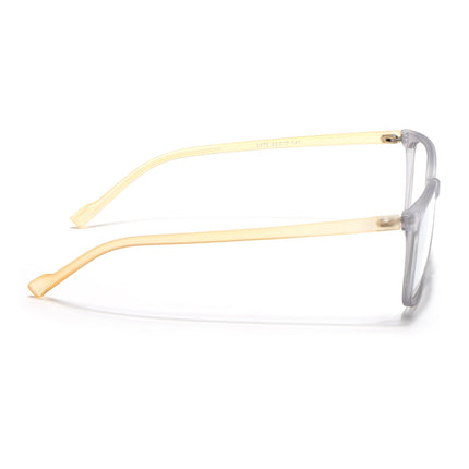 Eyejack Canment Grey Square Eyeglasses for Men & Women (CM2475FCL1793-C4)