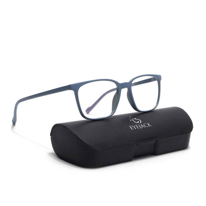 Eyejack Canment Sky Blue Square Eyeglasses for Men & Women (CM2475FCL1795-C6)