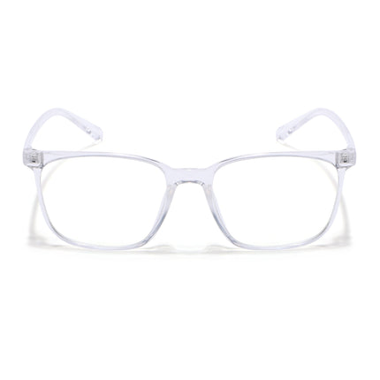 Eyejack Canment Transparent Square Eyeglasses for Men & Women (CM2475FCL1798-C9)