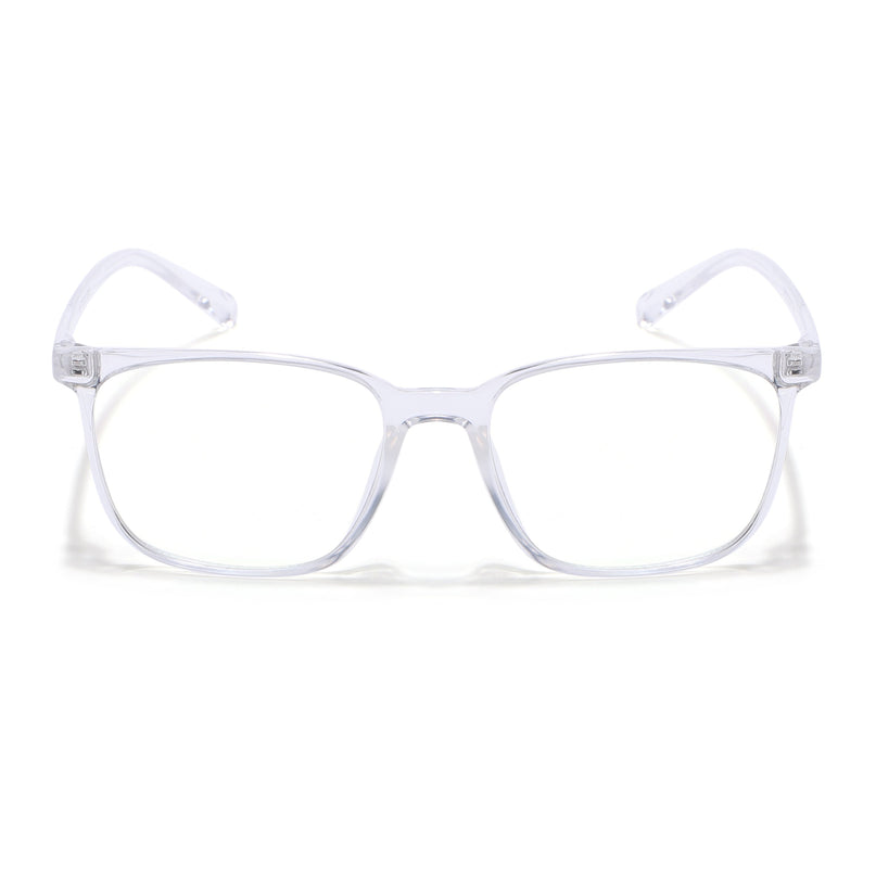 Eyejack Canment Transparent Square Eyeglasses for Men & Women (CM2475FCL1798-C9)