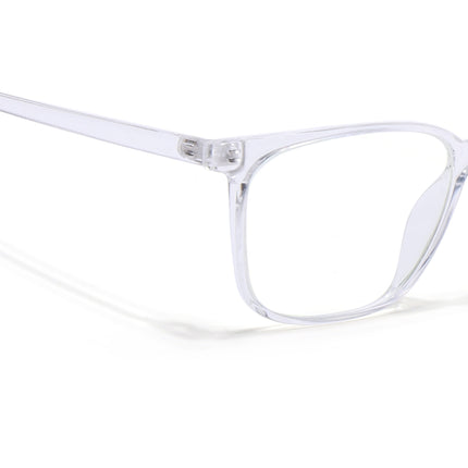 Eyejack Canment Transparent Square Eyeglasses for Men & Women (CM2475FCL1798-C9)