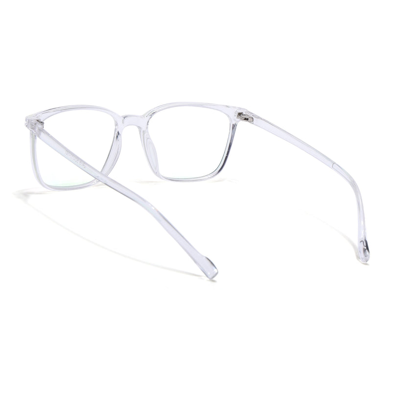 Eyejack Canment Transparent Square Eyeglasses for Men & Women (CM2475FCL1798-C9)